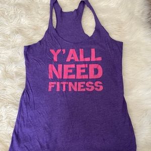 Funny workout tank!